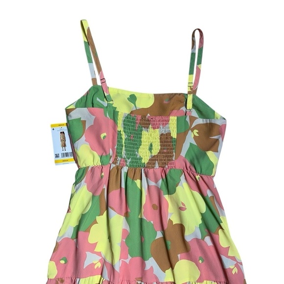 Social Standard by Sanctuary Floral Tiered Midi Dress Womens Medium - Picture 6 of 8